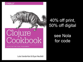40% off print,
50% off digital
see Nola
for code
 