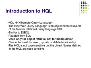 Introduction to HQL 