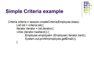 Simple Criteria example 