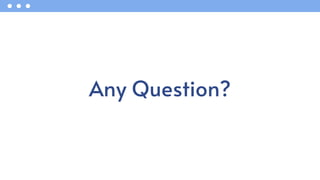 Any Question?
 