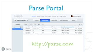 Parse Portal

http:/
/parse.com

 