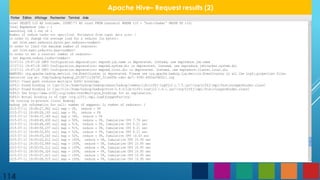 114
Apache Hive– Request results (2)
 