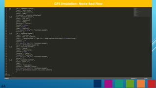 44
GPS Emulation- Node Red Flow
 