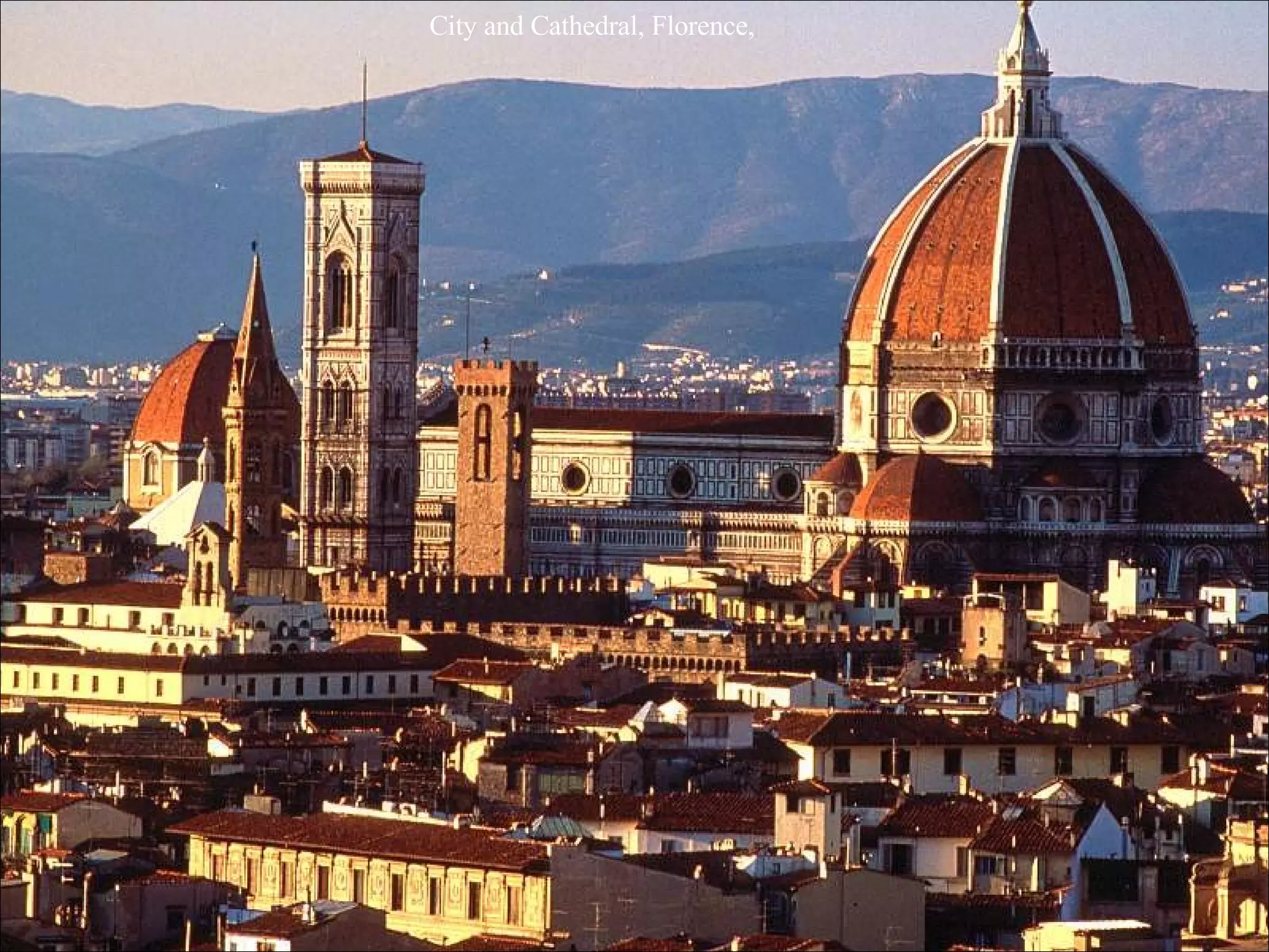 City and Cathedral, Florence,
