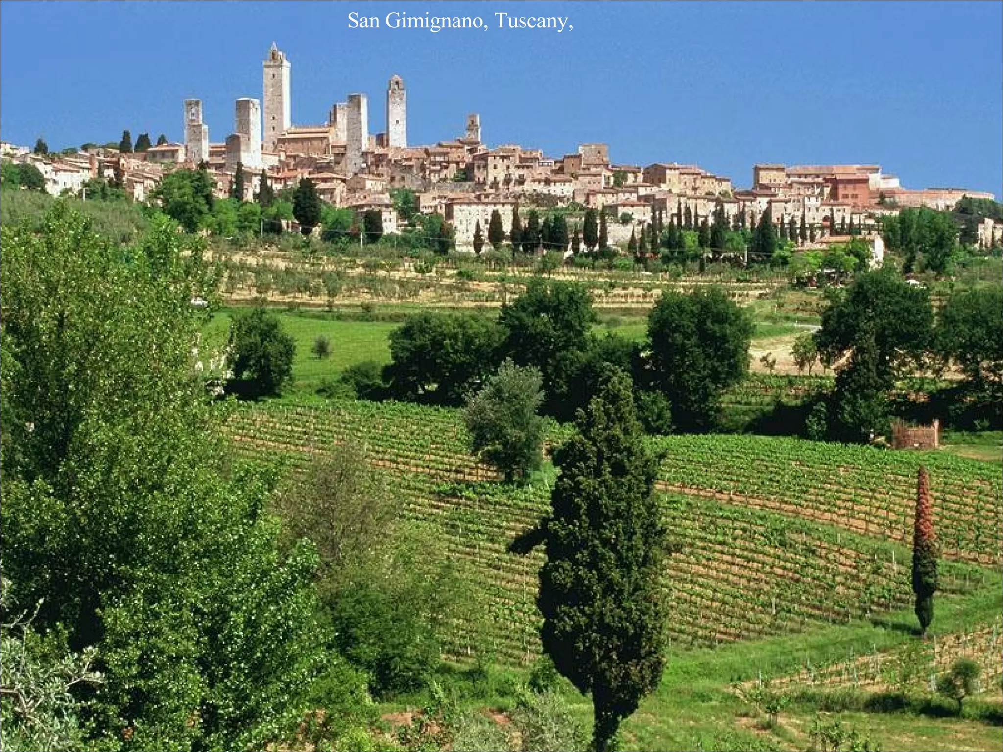 San Gimignano, Tuscany,
