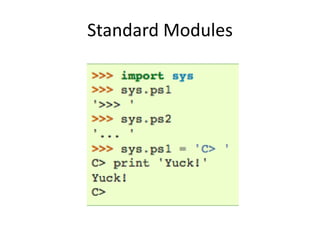 Standard Modules
 