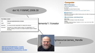 http://dbpedia.org/resource/James_Hendle
r
doi:10.1109/MC.2009.30
http://purl.org/dc/elements/1.1/creator
http://purl.org/dc/elements/1.1/creator
http://dx.doi.org//10.1109/MC.2009.30
http://dbpedia.org/resource/James_Hendler
 