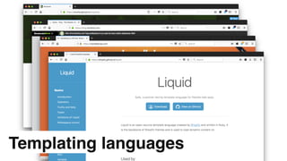 Templating languages
 