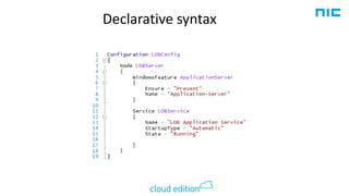 Declarative syntax

 