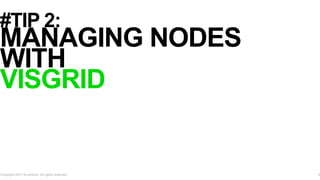 #TIP 2:
MANAGING NODES
WITH
VISGRID
Copyright 2017 Accenture. All rights reserved. 6
 
