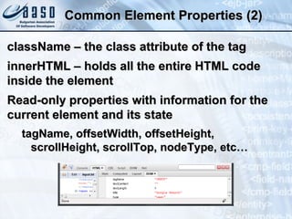 JavaScript and jQuery Fundamentals