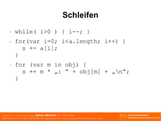 JavaScript und Mashup-Programmierung