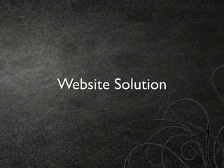 Website Solution
 