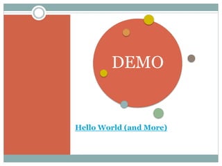 Hello World (and More)
DEMO
 