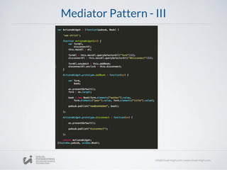 Mediator Pattern - III
 