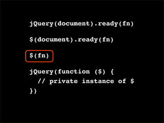 jQuery Loves Developers - SWDC2009