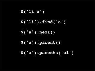 jQuery Loves Developers - SWDC2009