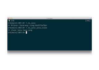 Jruby a Pi and a database