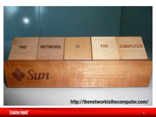 http://thenetworkisthecomputer.com/
                                 4
 