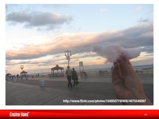 http://www.ﬂickr.com/photos/10485077@N06/4975546097
                                                  


                                                  41
 