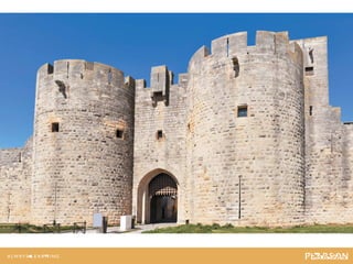 Medieval walled town.Medieval walled town.
 