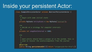 Inside your persistent Actor:
 