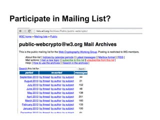 Participate in Mailing List?
 