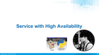Copyright 2015 ITRI 工業技術研究院
Service with High Availability
19
 