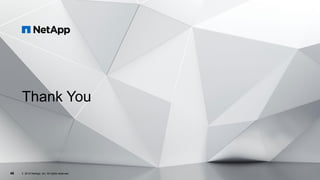 46
Thank You
© 2019 NetApp, Inc. All rights reserved.
 