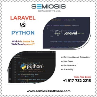 Laravel VS Python: Which is Better for Web Development?