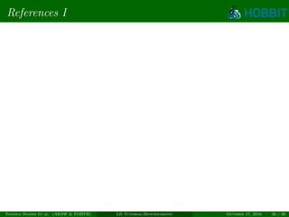 References I
Ngonga Ngomo et al. (AKSW & FORTH) LD Tutorial:Benchmarking October 17, 2016 36 / 36
 