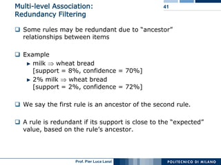 Lecture 05 Association  Rules  Advanced  Topics