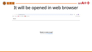 It will be opened in web browser
 