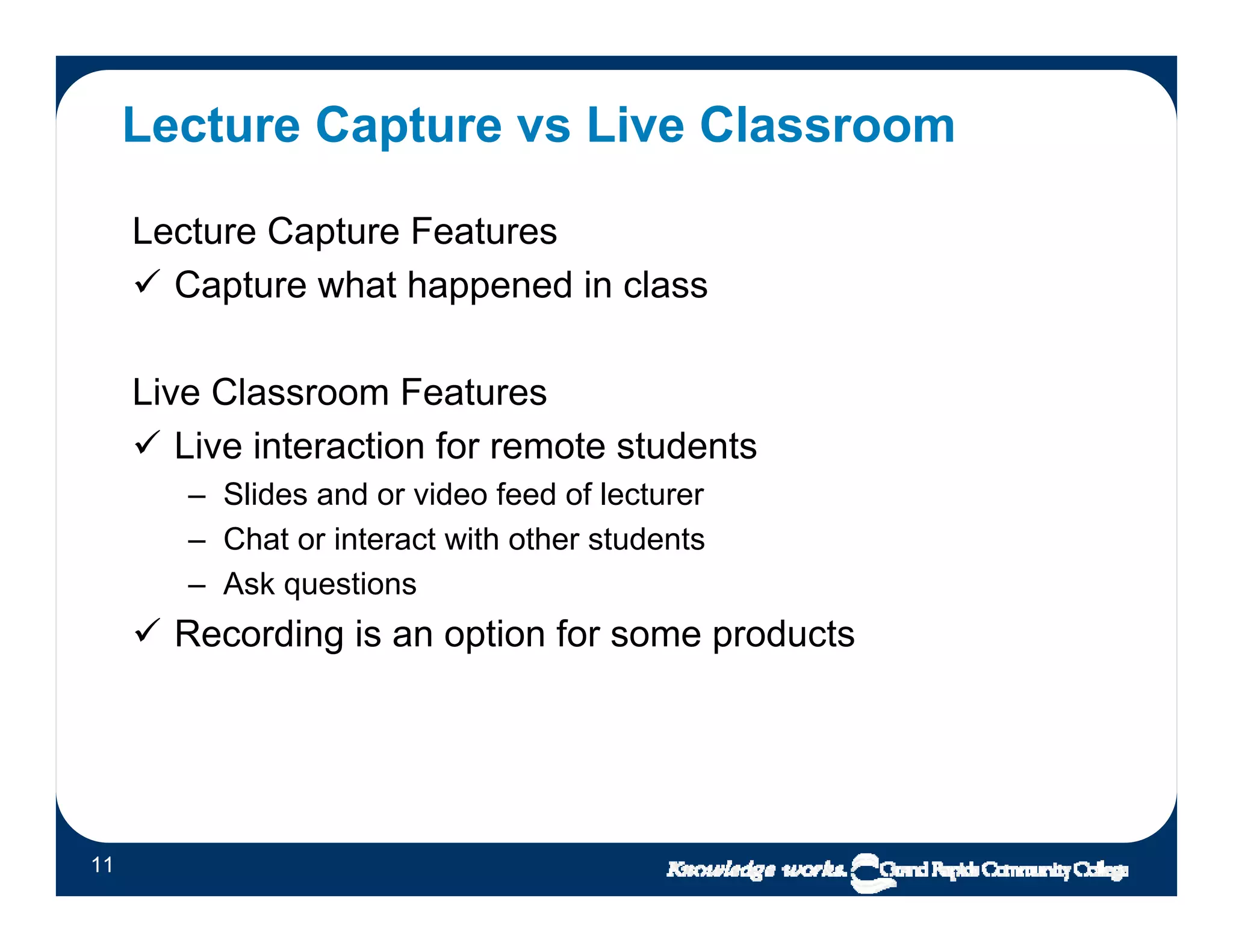 Lecture Capture as easy as 1-2-3