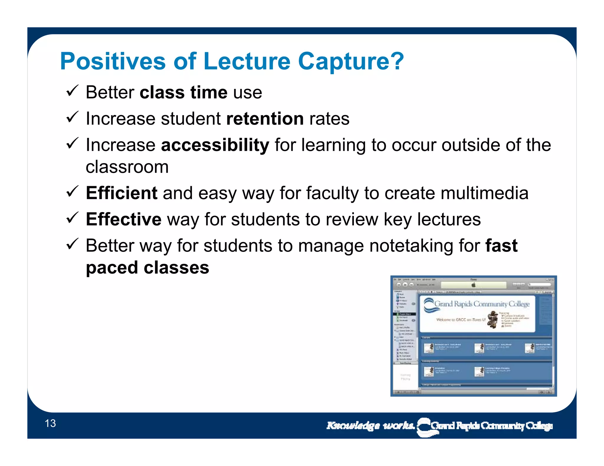 Lecture Capture as easy as 1-2-3