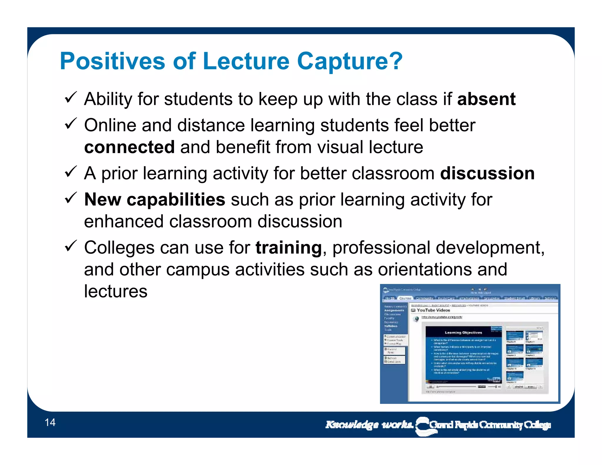 Lecture Capture as easy as 1-2-3