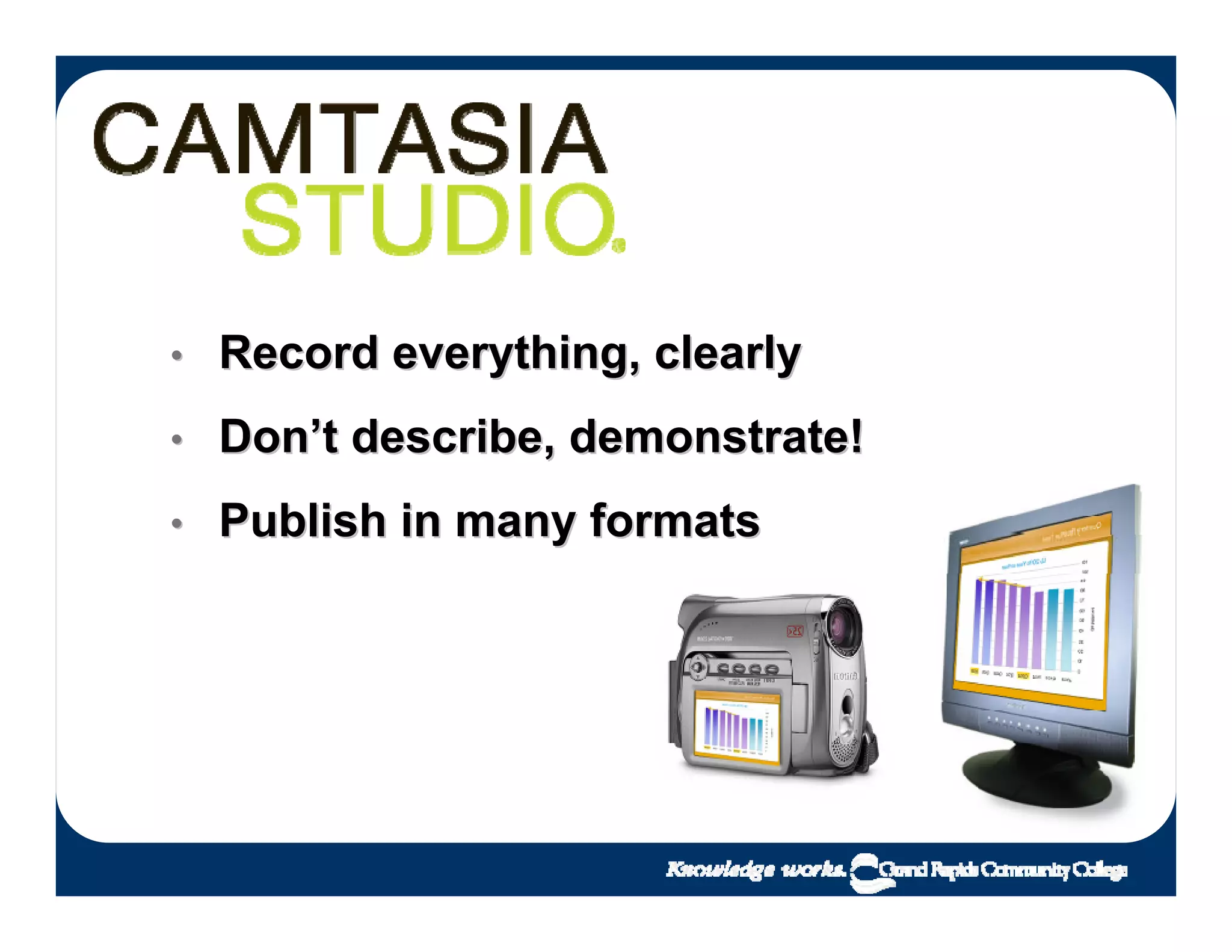 Lecture Capture as easy as 1-2-3