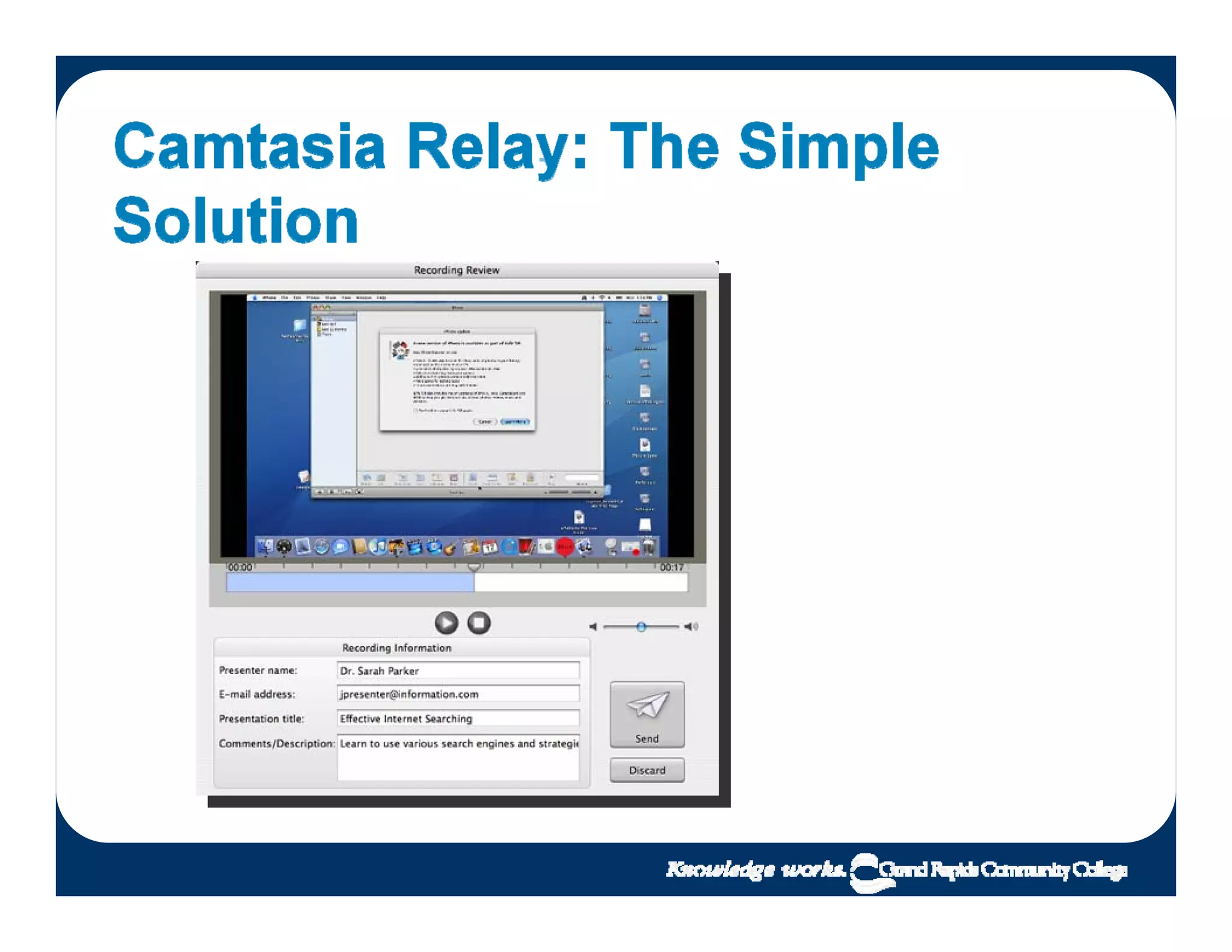 Lecture Capture as easy as 1-2-3