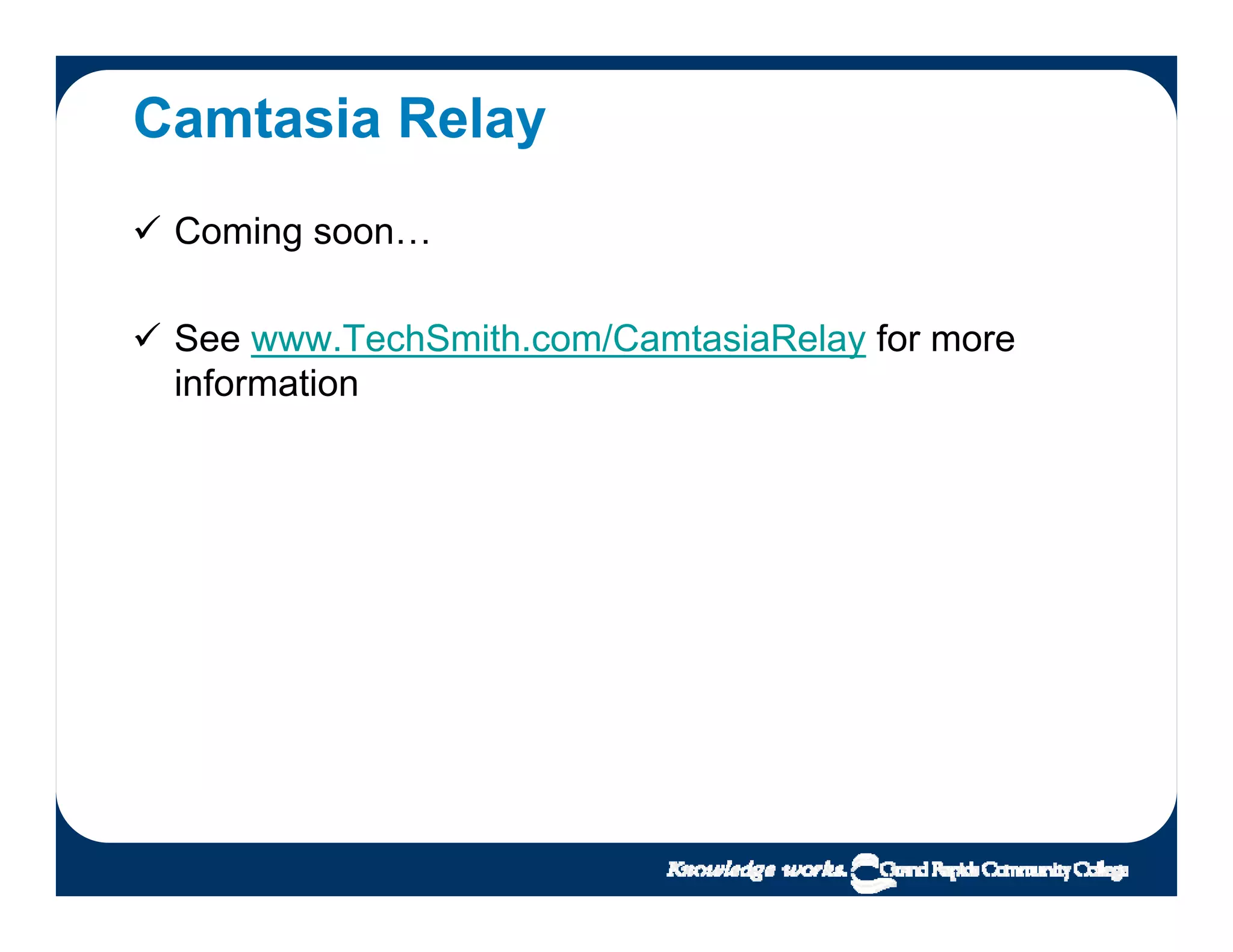 Lecture Capture as easy as 1-2-3