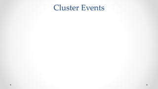 Cluster Events
 