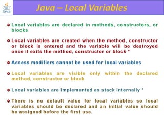  java programming basics - part ii