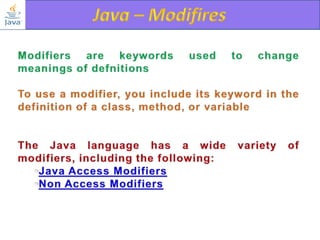  java programming basics - part ii