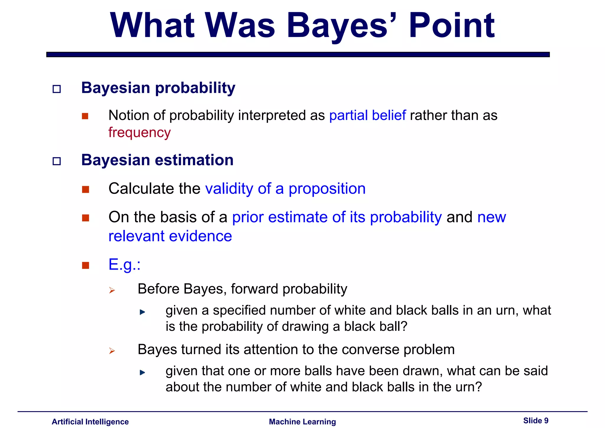 Lecture9 - Bayesian-Decision-Theory