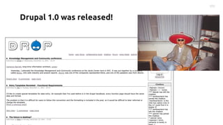 Drupal 1.0 was released!
 