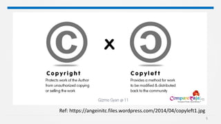 5
Ref: https://angeinitc.files.wordpress.com/2014/04/copyleft1.jpg
 