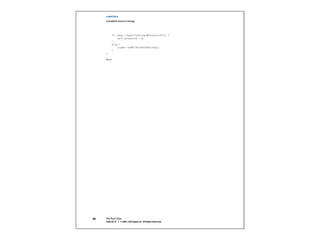 CHAPTER 8
     Complete Source Listings




          if ([key isEqualToString:@"processID"]) {
              self.processID = 0;
          }
          else {
              [super setNilValueForKey:key];
          }
     }

     @end




38   The Run Class
     2010-09-19 | © 2005, 2010 Apple Inc. All Rights Reserved.
 