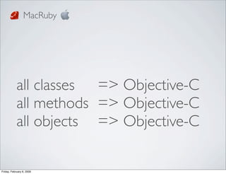 MacRuby - When objective-c and Ruby meet