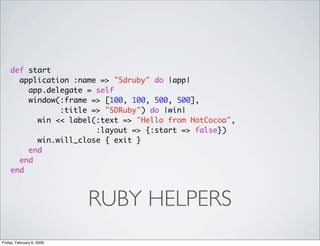 MacRuby - When objective-c and Ruby meet