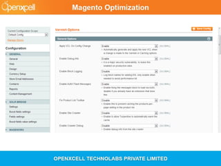 OpenXcell - Magento Optimization Webinar 2013
