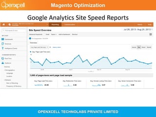Google Analytics Site Speed Reports
 